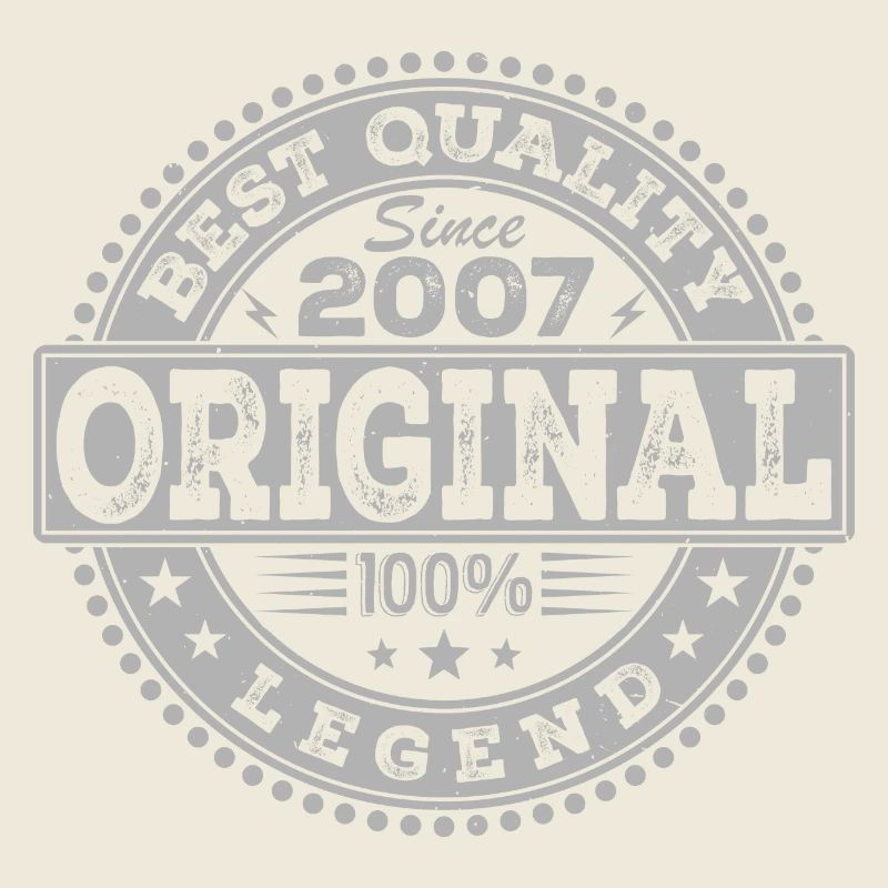 17e Anniversaire Original 2007 Vintage Cadeau