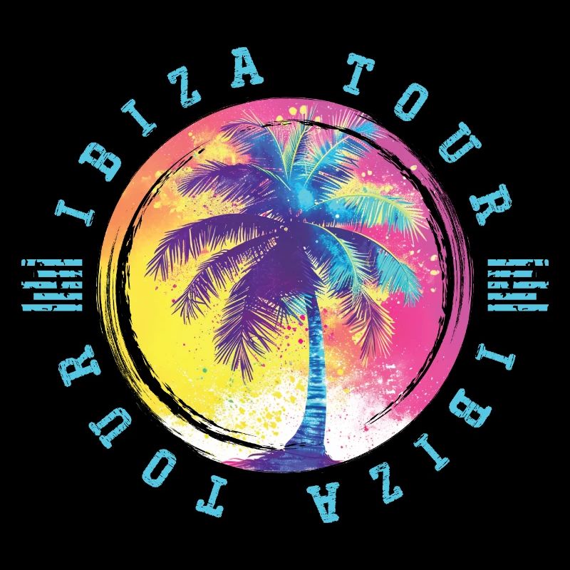 Ibiza Tour Palmen Bunt