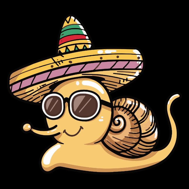 Escargot Drôle Sombrero
