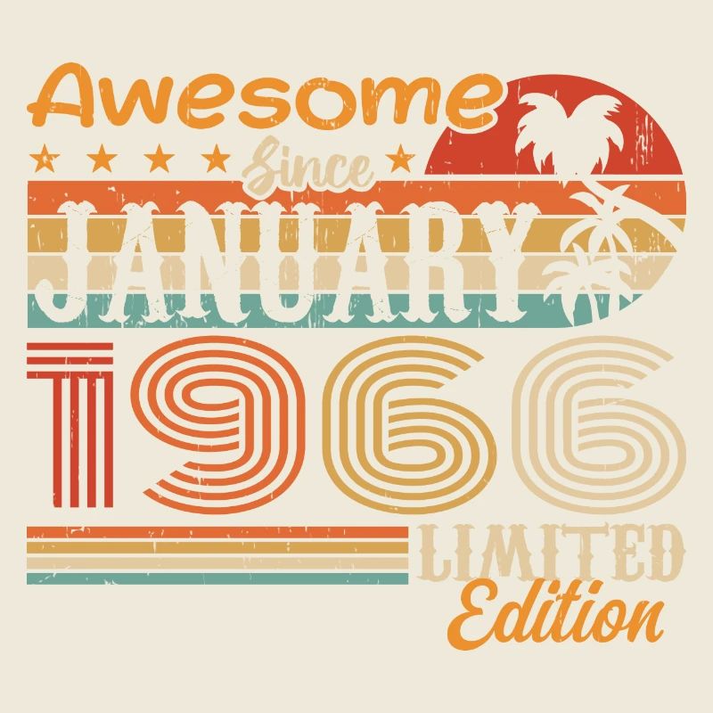 Cadeau d’anniversaire - né en janvier 1966
