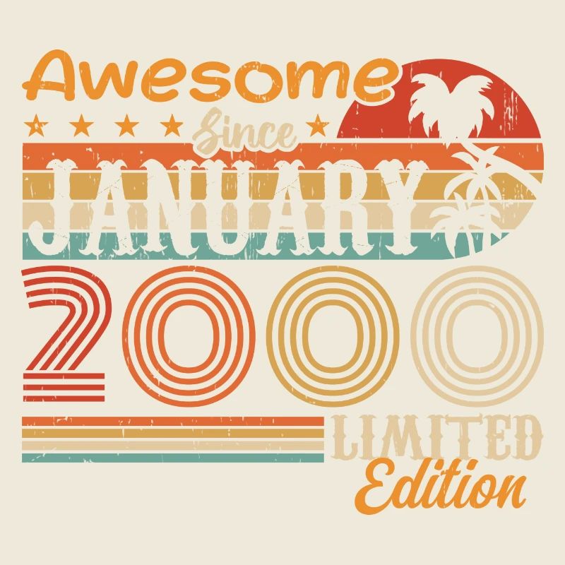 Geburtstagsgeschenk - geboren im Januar 2000