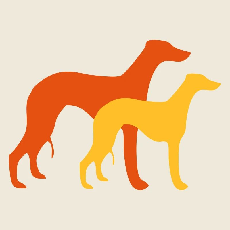 2 whippets 2 couleurs