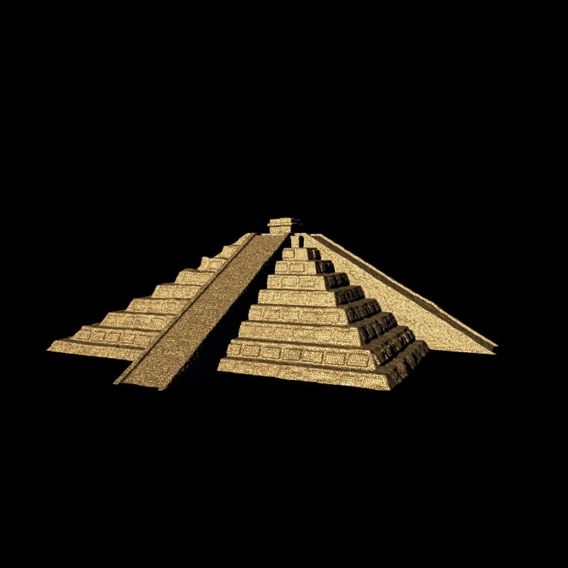 maya pyramide gold