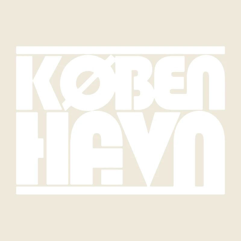 Conception du lettrage du Danmark de Copenhague