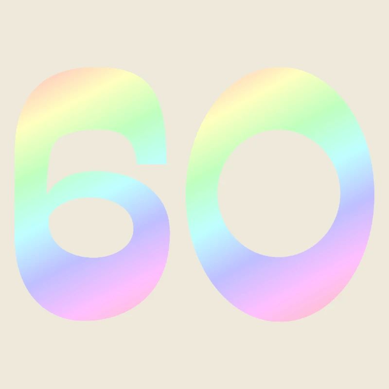 geschenkidee, 60 pastellfarbe