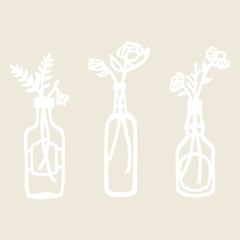 Natur in der Flasche (weiß)