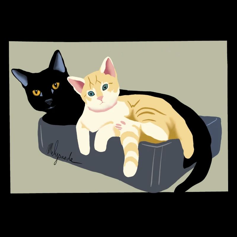 Zwei süße Katzen