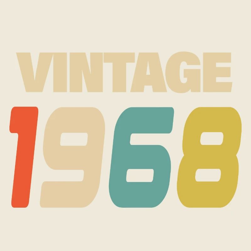 1968 Vintage Retro Classique 1968