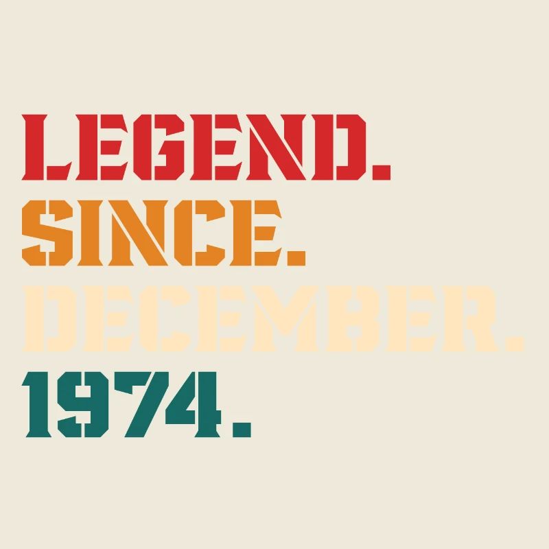 Legende seit Dezember 1974