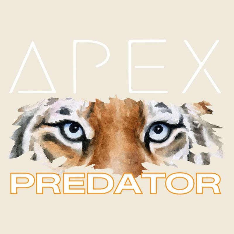 Roaring Apex Predator - Tiger Face Tee