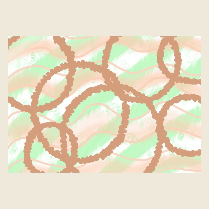 Brown Circles Background
