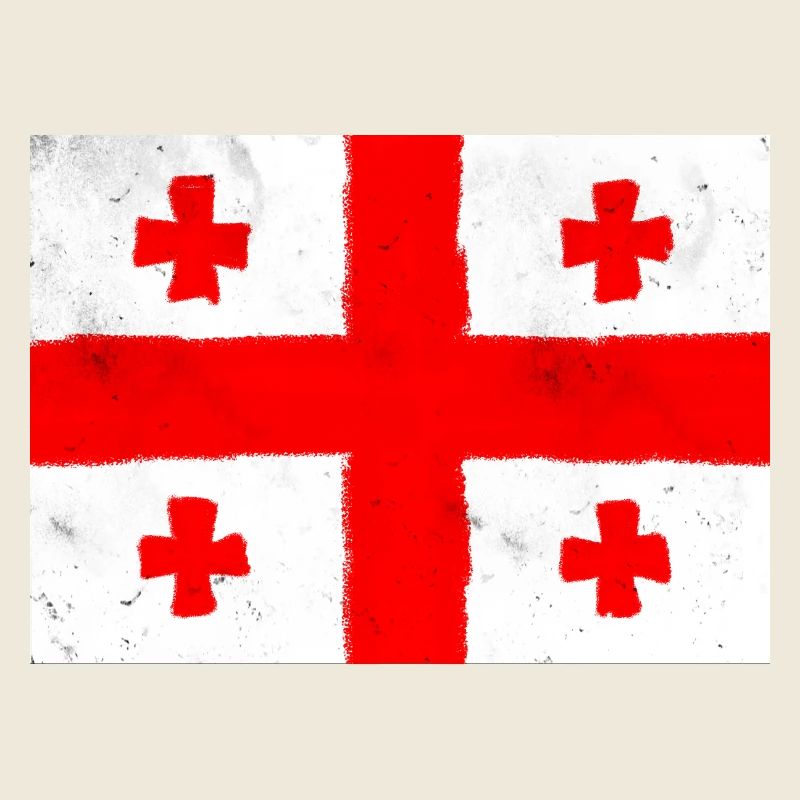 Drapeau de la Géorgie – Croix et Tradition