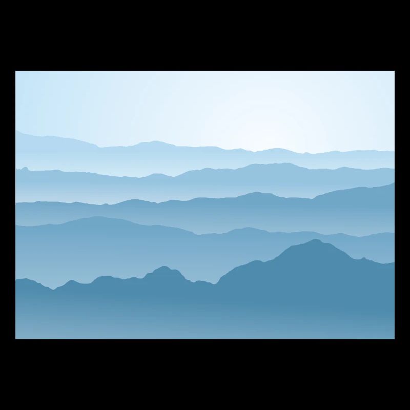 Berge in Blau