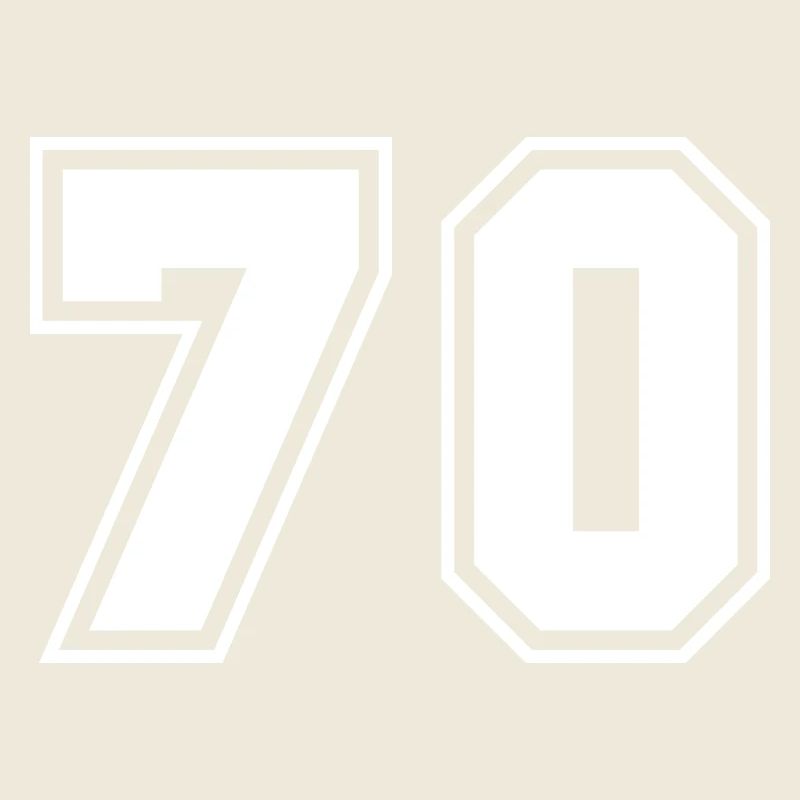 Numéros sportifs Design 70