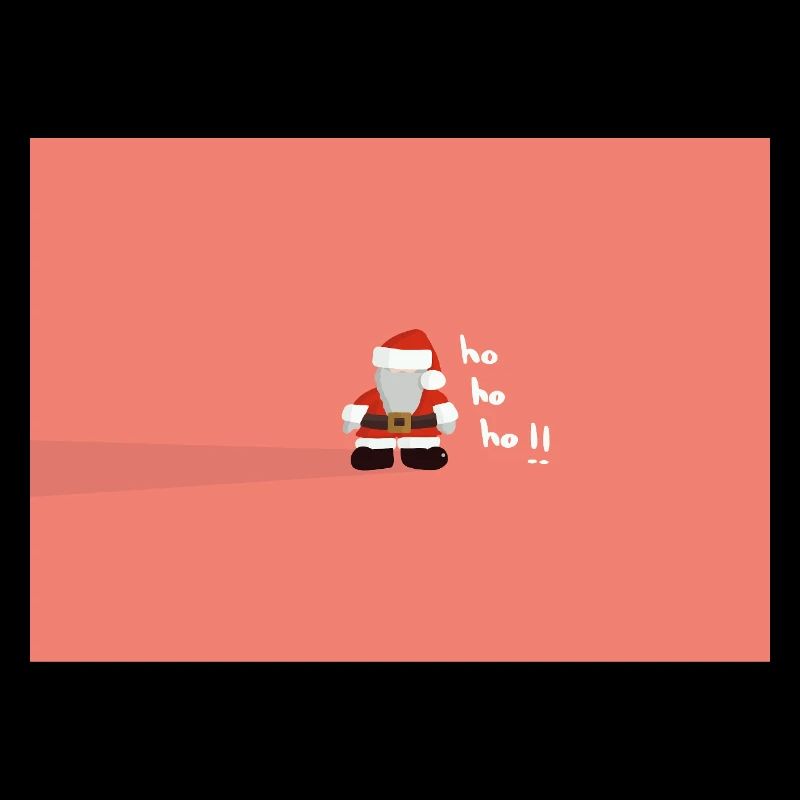 Weihnachtsmann Schattenwurf
