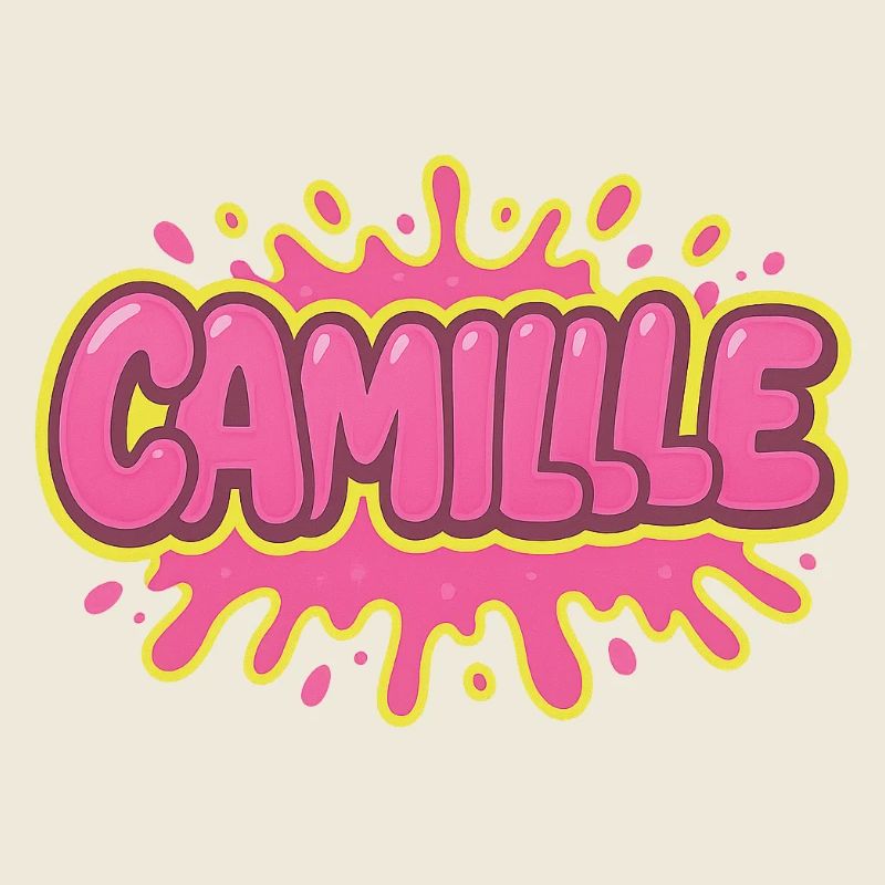 Graffiti  Camille Prénom cadeau idéal imprimable s