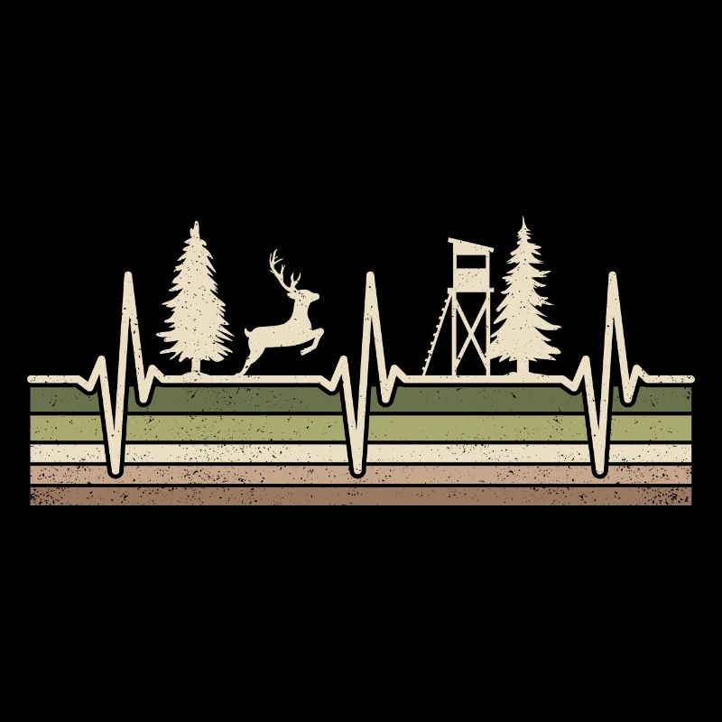 Jagd Herzschlag Jäger Förster Jagdschein Rotwild