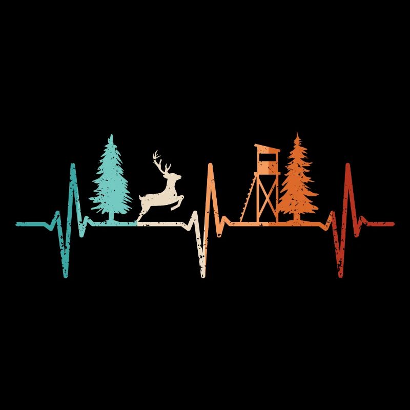 Jagd Herzschlag Jäger Förster Jagdschein Rotwild