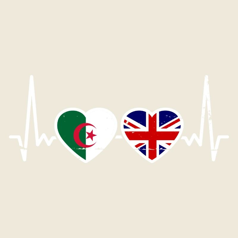 Algérie Grande-Bretagne Drapeau Algérien Britannique