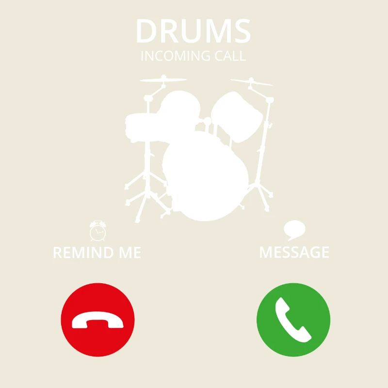 Call Mobile Anruf DRUMMER SCHLAGZEUG drums