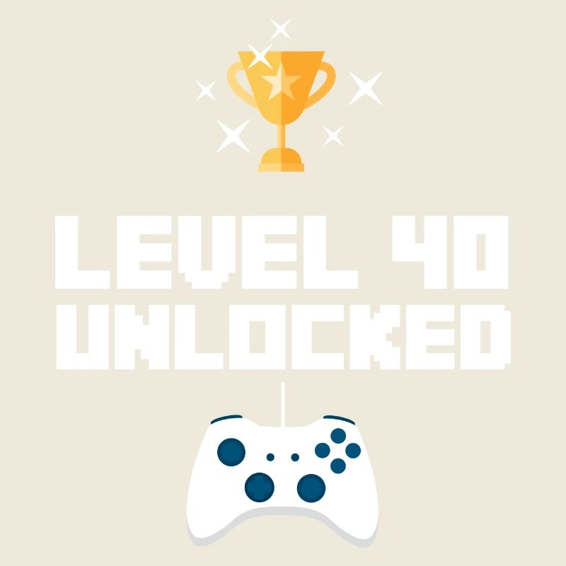 Geburtstag Gamer Computer Videogame Geschenk 40