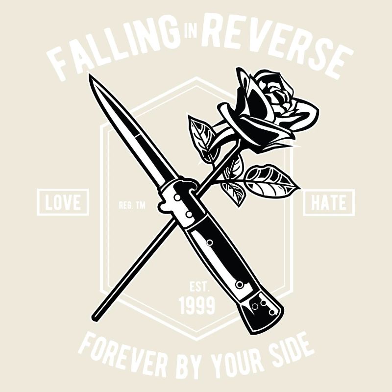 Falling In Reverse Liebe Hass Rose Messer Forever