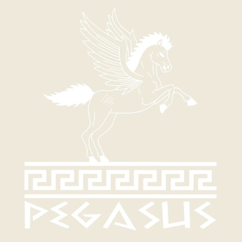 White Pegasus Horse