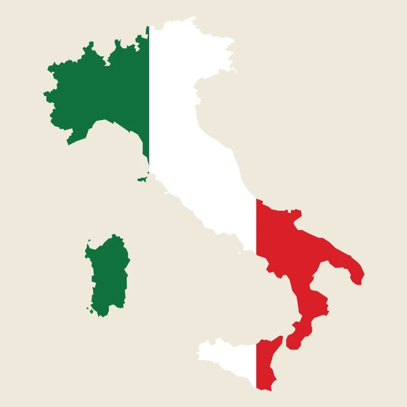 Italie Plan drapeau