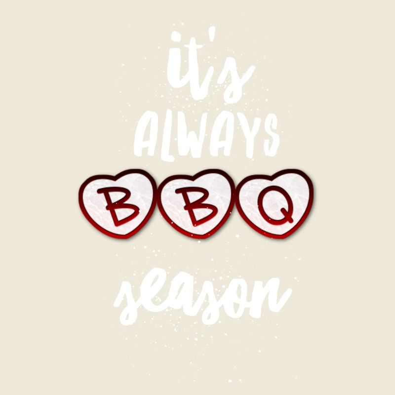 Cœurs de la saison du barbecue toujours