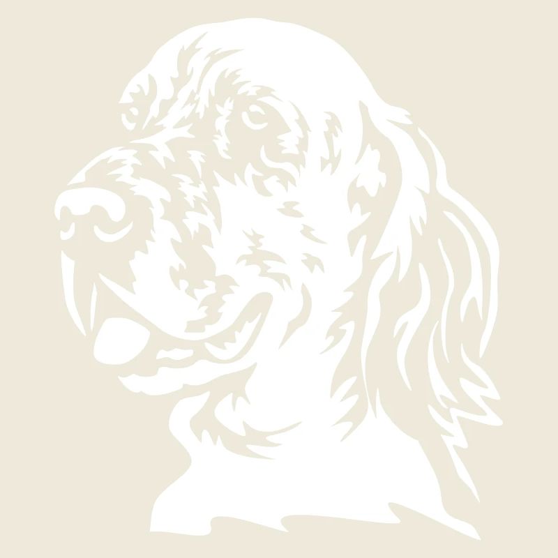 Englischer Setter Kopf "Black Edition"