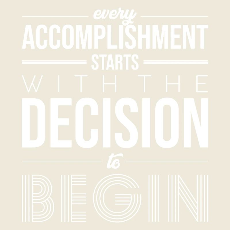 Commencez par la décision : Typographie en gras