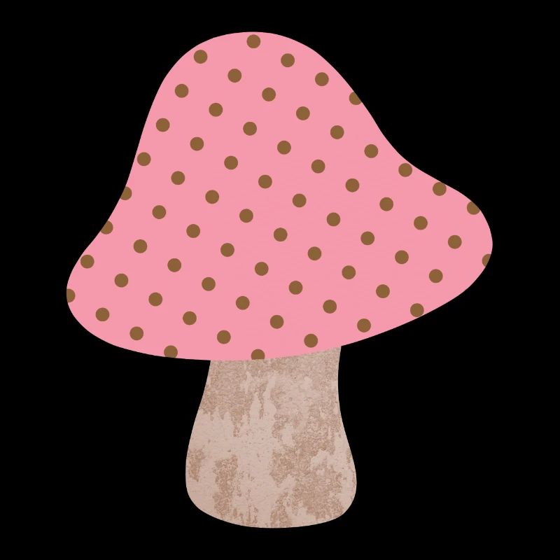 Champignon Points Motif Points Rose Fille Chanceux