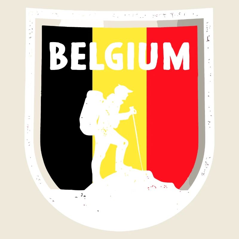 Drapeau belge vintage Drapeau belge look vieilli