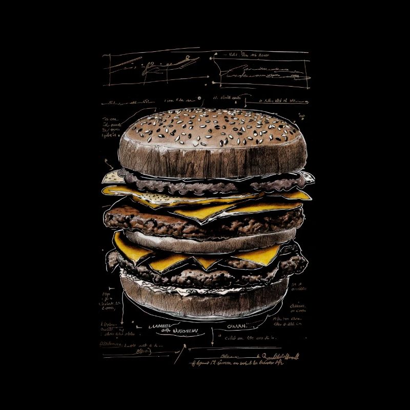 Hamburger Sketch Leonardo da Vinci