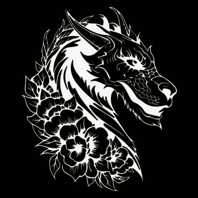 Fantasy Drache Anime Drachenkopf Mythisches Reptil