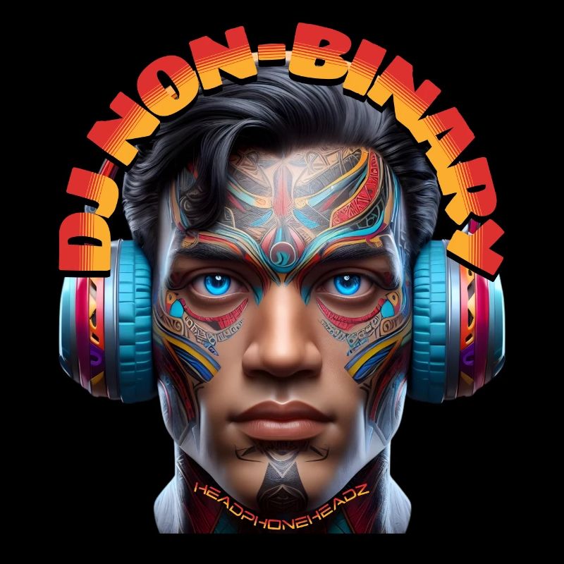 DJ NON-BINARY - Cool Human with Headphones!