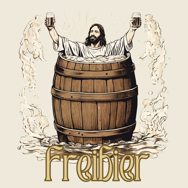 Jesus spendiert Freibier