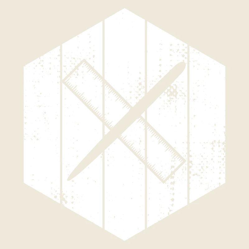 Drawing with pen and ruler