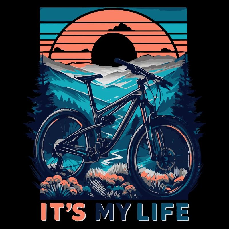 VTT coucher de soleil aventure design