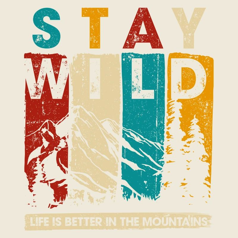 Graphique Stay Wild Mountain