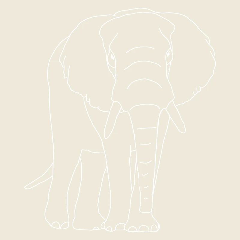 Elephant lineart