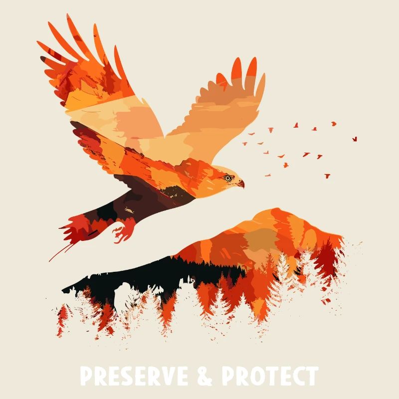 Preserrve & Protect Roter Milan Vogel Greifvogel
