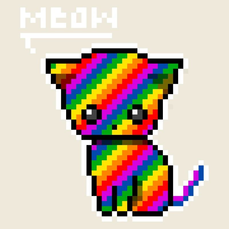 Rainbow Kitten