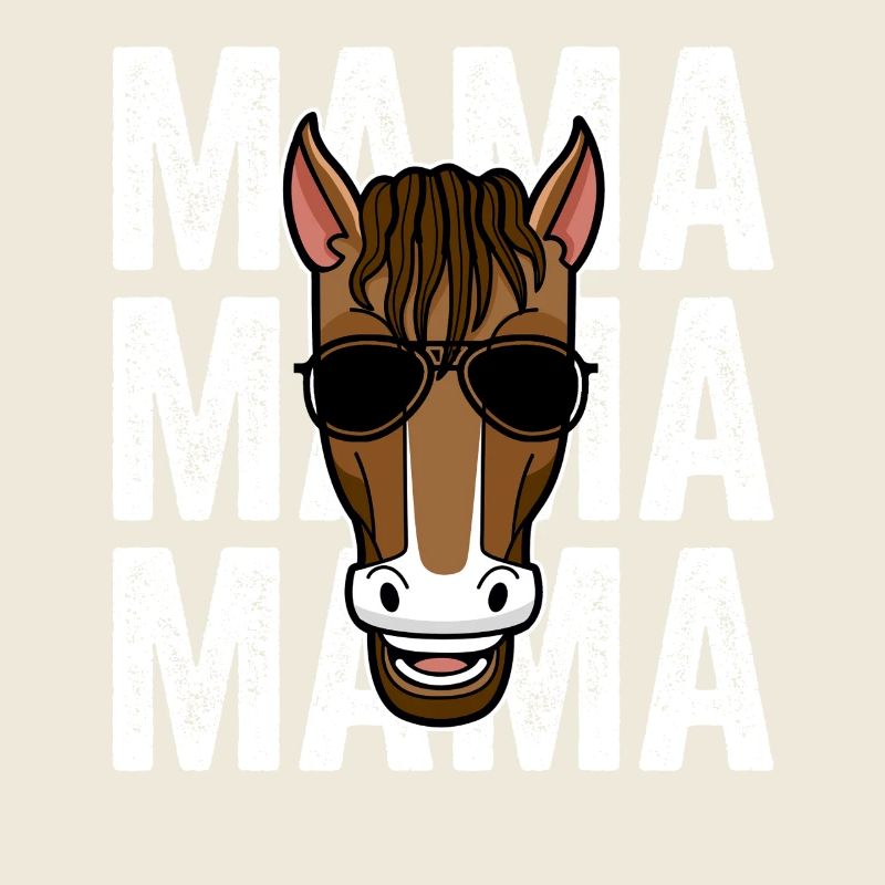 Reiten Mama Mutter Pferd