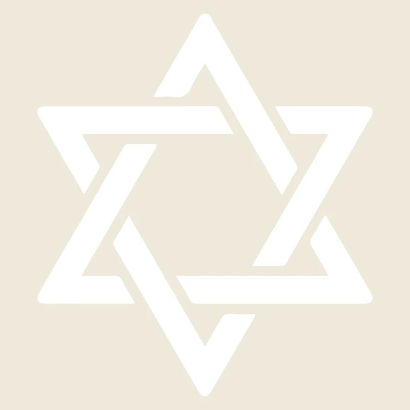 Étoile de David en blanc