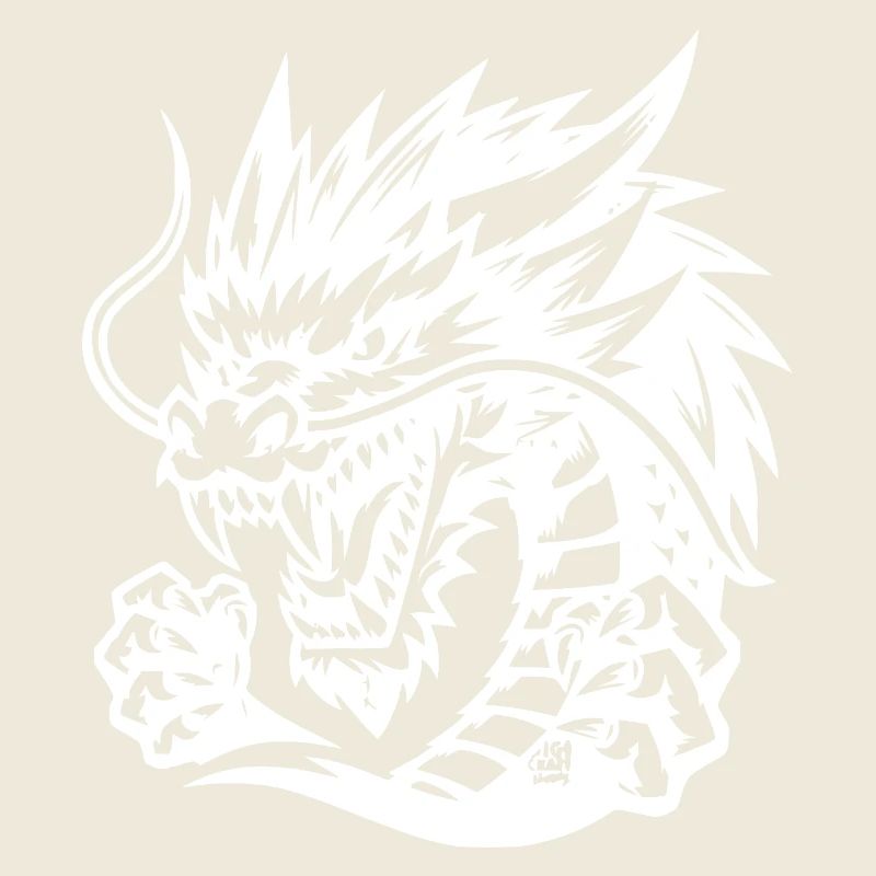 Conception de tatouage de dragon éternel