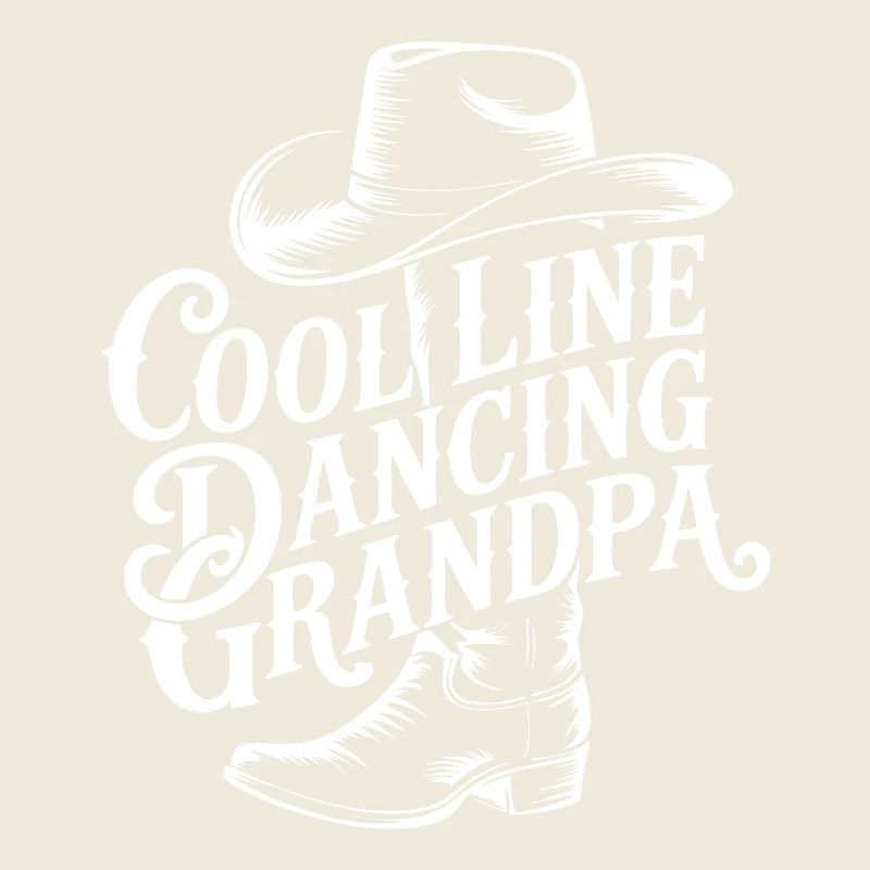 Design cool de grand-père danseur de ligne