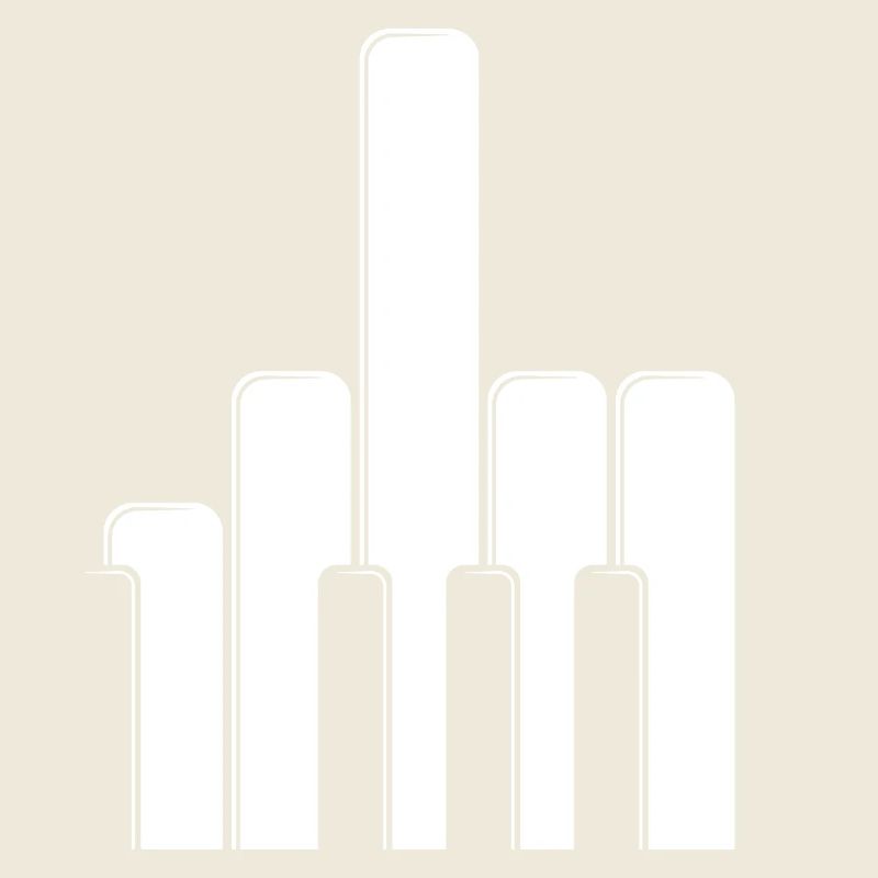 Klaviertasten Mittelfinger