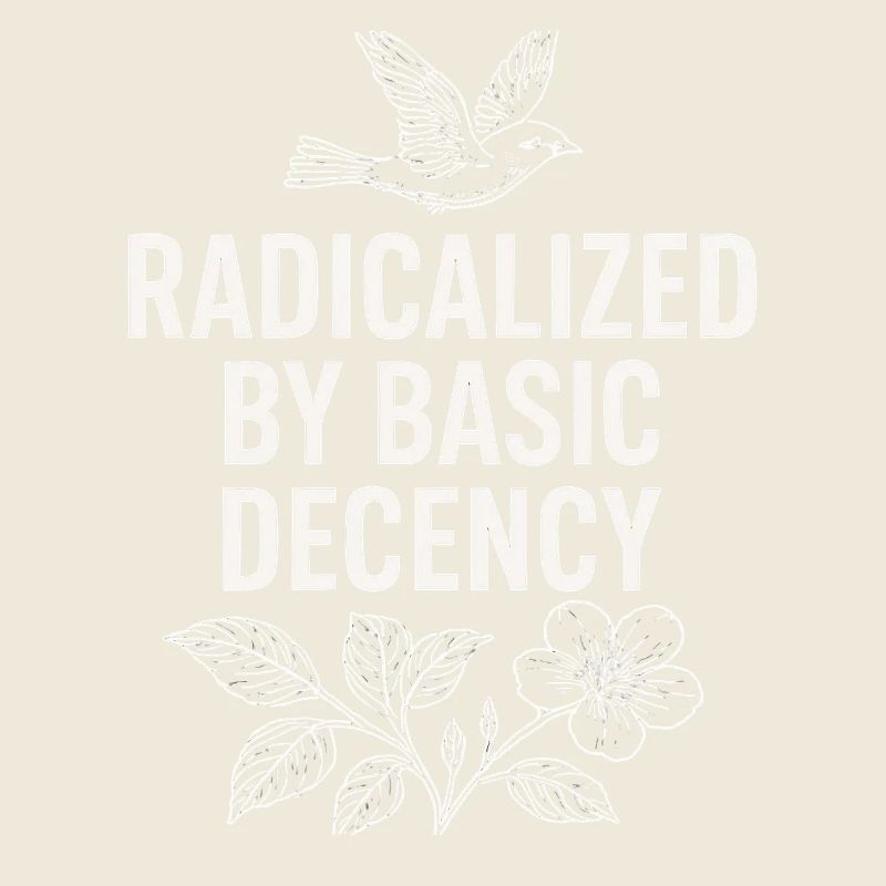 Radicalisé par une chemise de déclaration de décence basique
