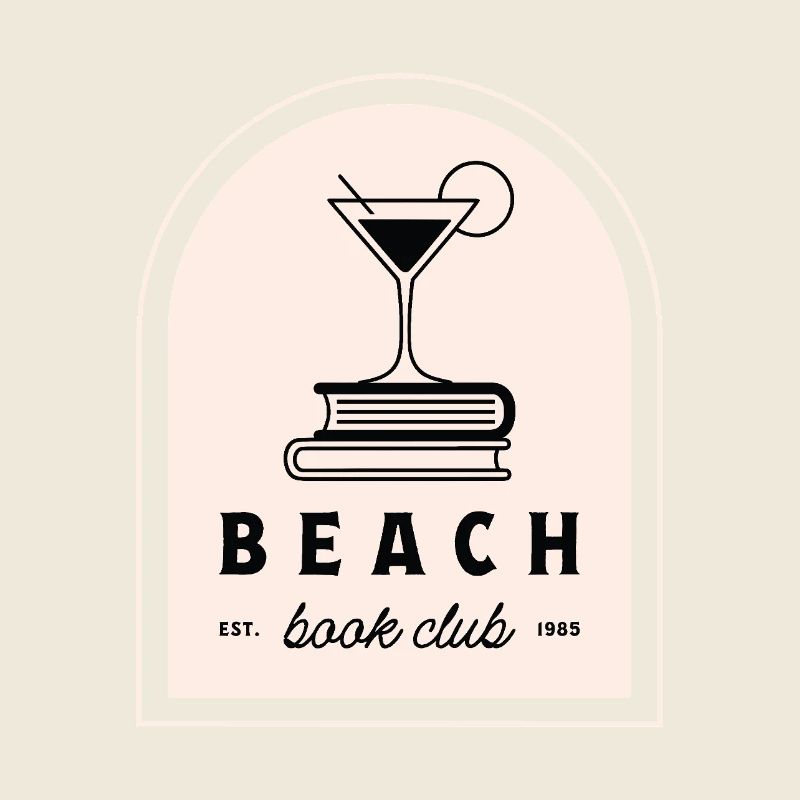 Beach book club cocktail funny reading group